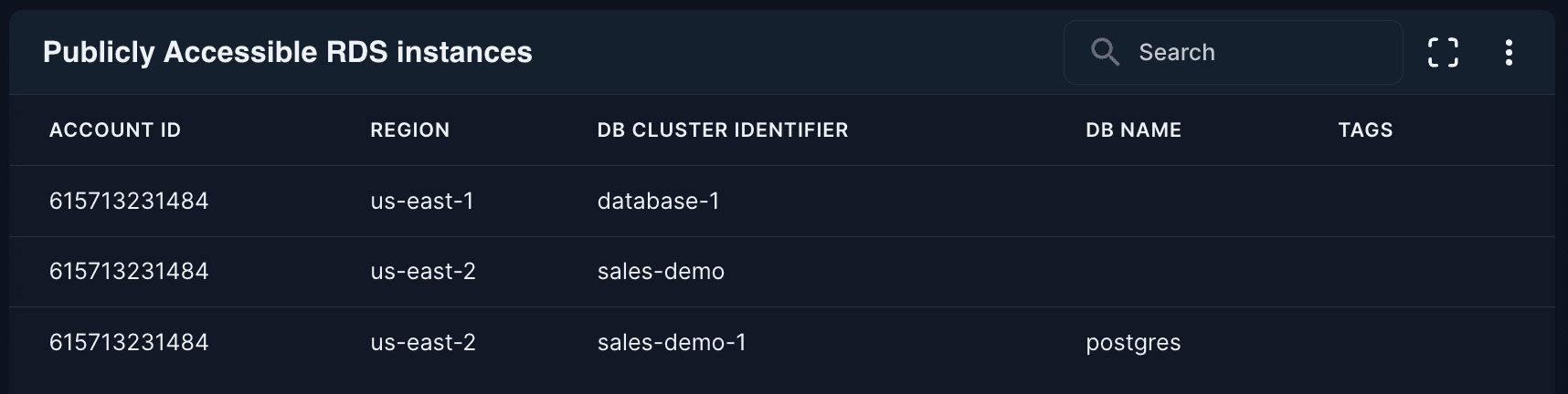 Publicly Accessible RDS Instances